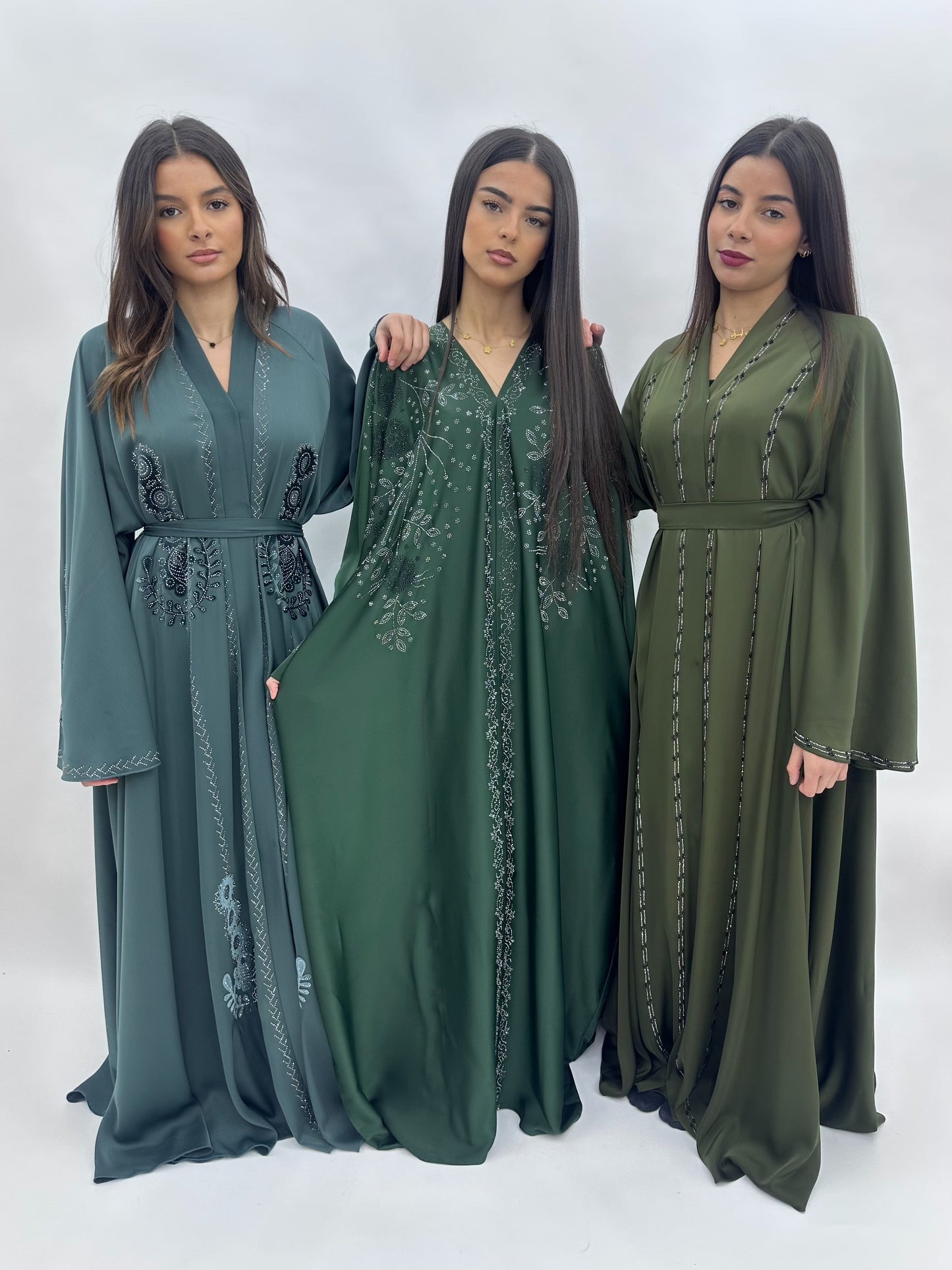 Abaya Dubai Wardah - vert MaraAbaya