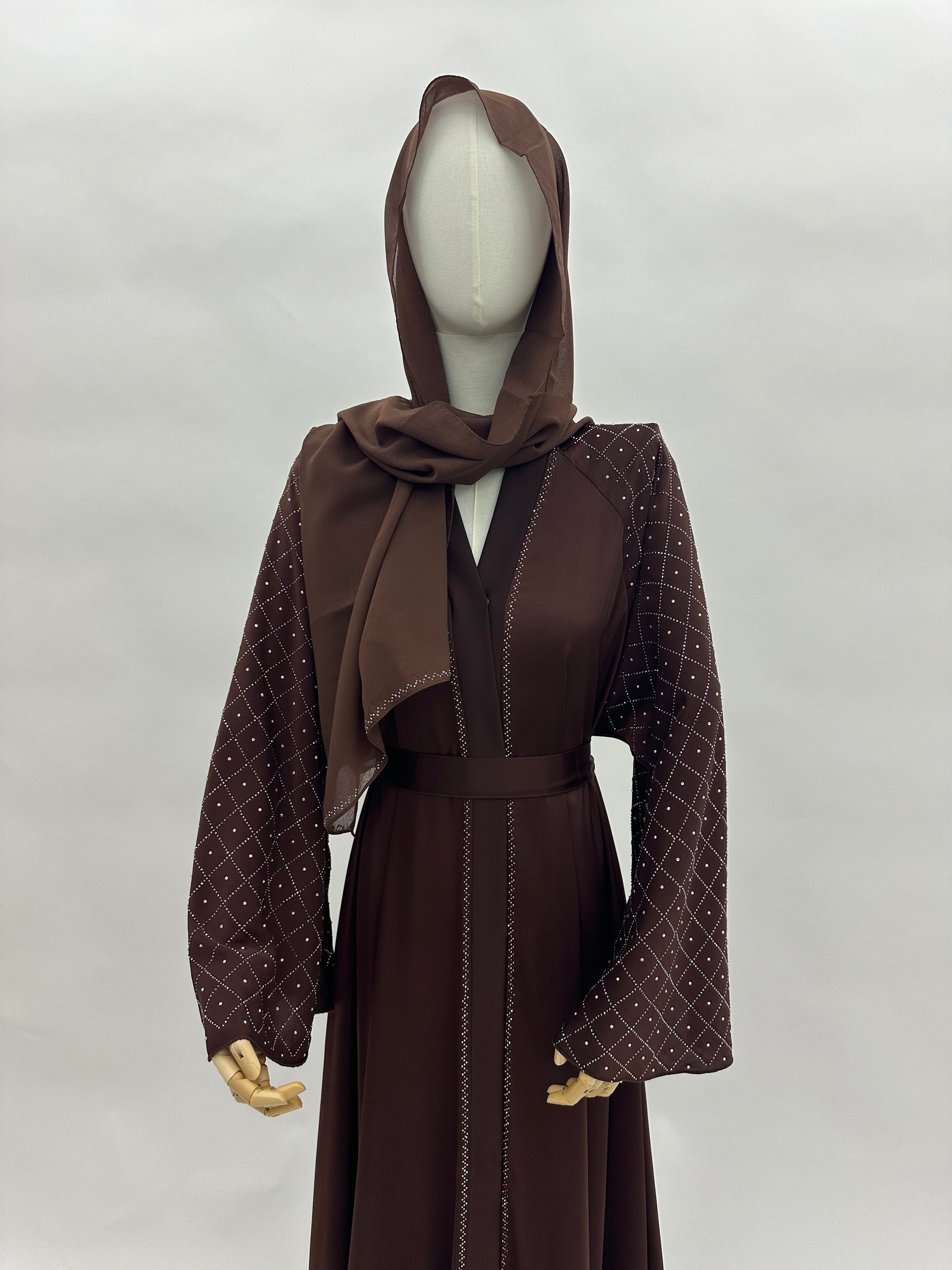 Abaya Dubai Noora - Marron MaraAbaya