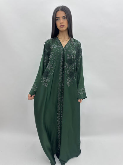 Abaya Dubai Wardah - vert MaraAbaya