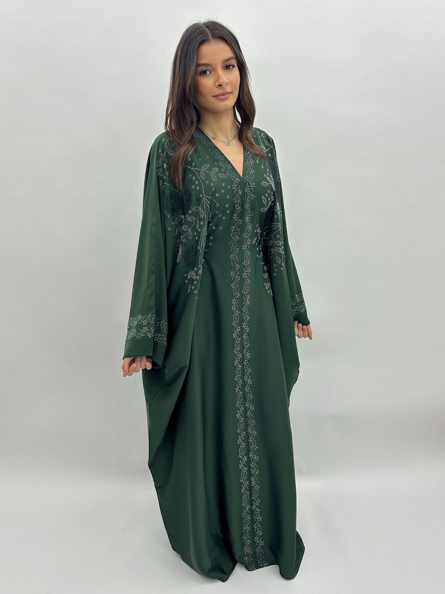 Abaya Dubai Wardah - vert MaraAbaya