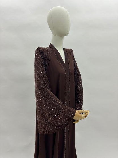 Abaya Dubai Noora - Marron MaraAbaya
