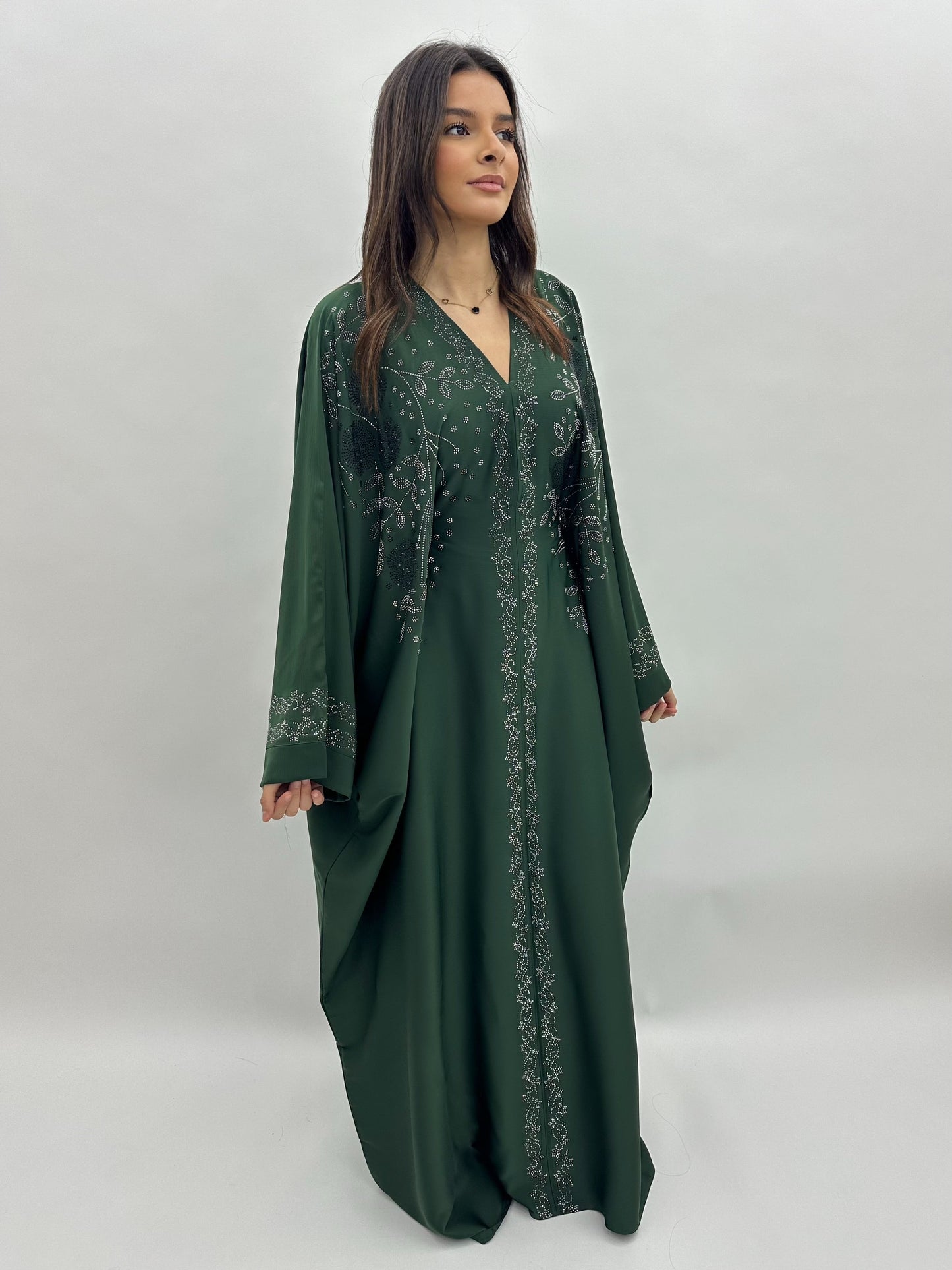Abaya Dubai Wardah - vert MaraAbaya
