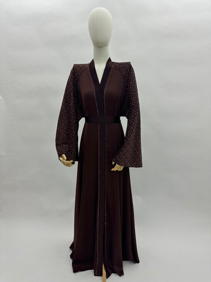 Abaya Dubai Noora - Marron MaraAbaya
