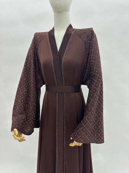Abaya Dubai Noora - Marron MaraAbaya