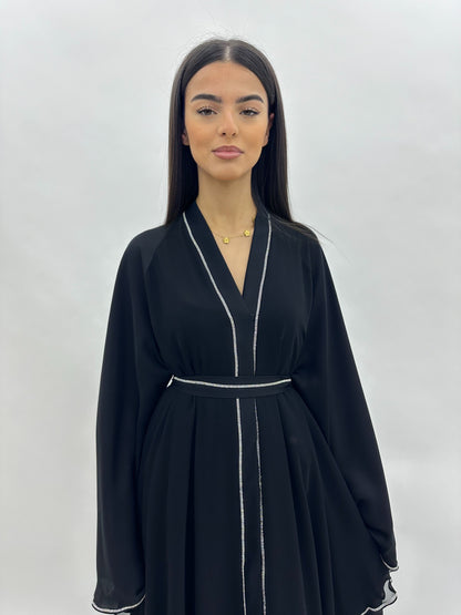 Abaya Dubai Sinda - noire MaraAbaya