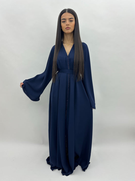 Abaya Dubai Safia -  bleu MaraAbaya