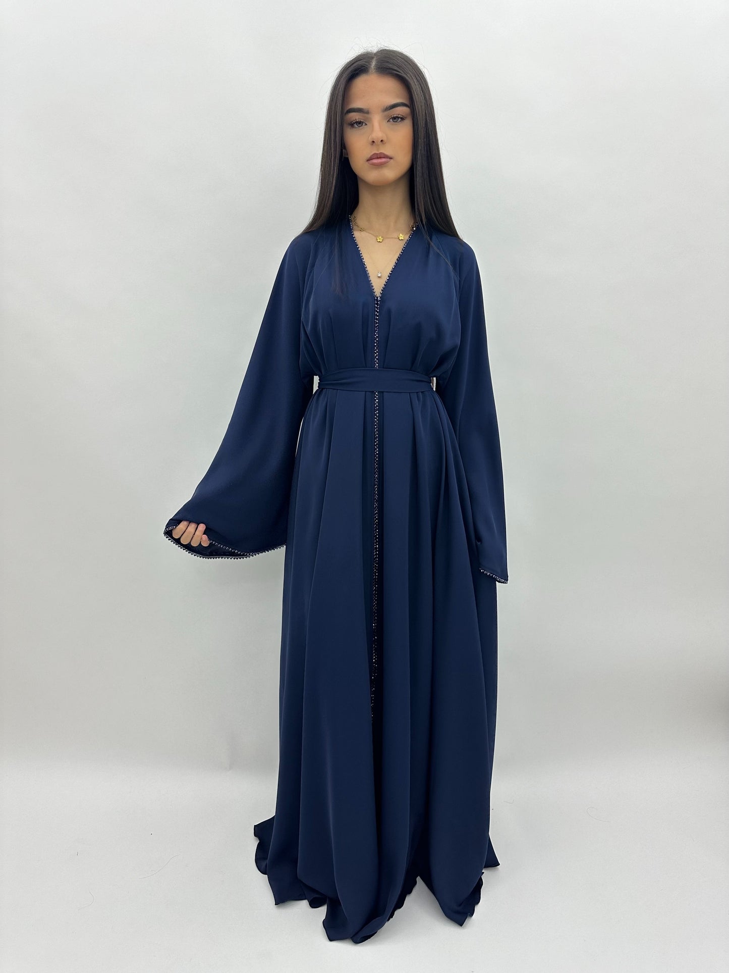 Abaya Dubai Safia -  bleu MaraAbaya