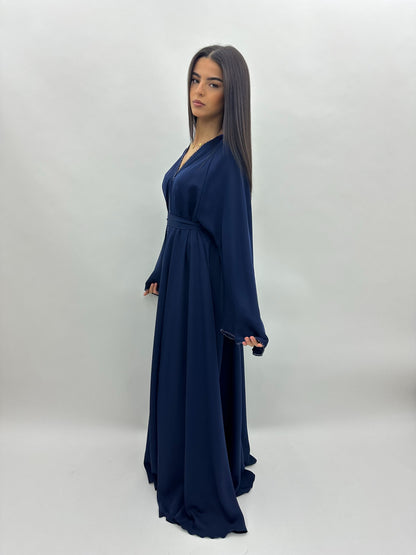 Abaya Dubai Safia -  bleu MaraAbaya