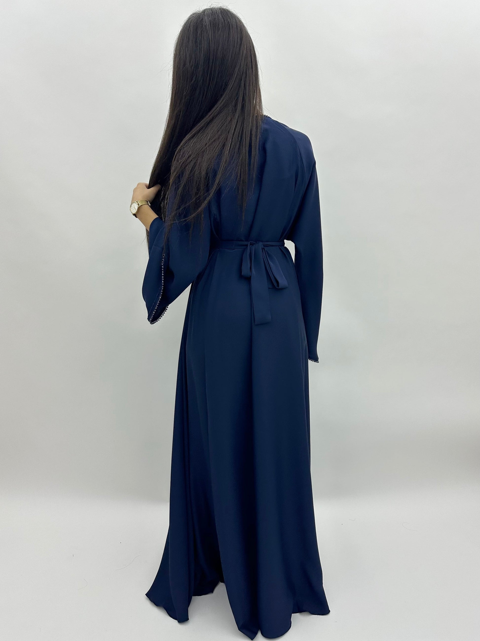 Abaya Dubai Safia -  bleu MaraAbaya