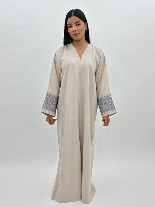 Abaya Sajda - Beige MaraAbaya