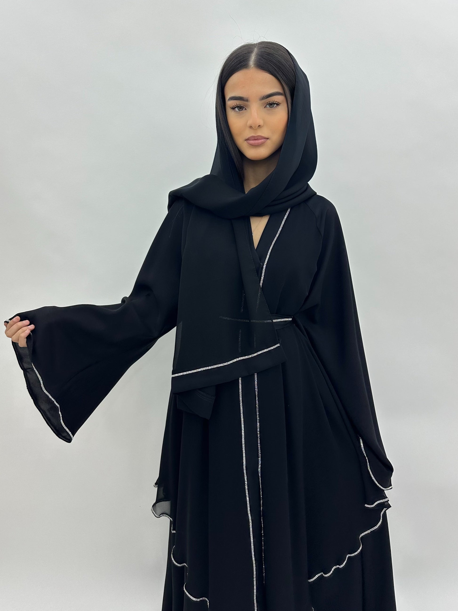 Abaya Dubai Sinda - noire MaraAbaya