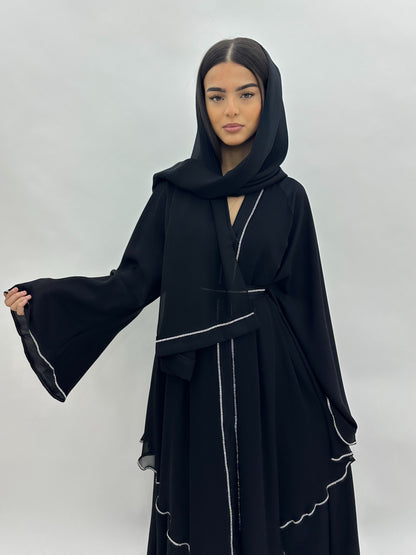 Abaya Dubai Sinda - noire MaraAbaya