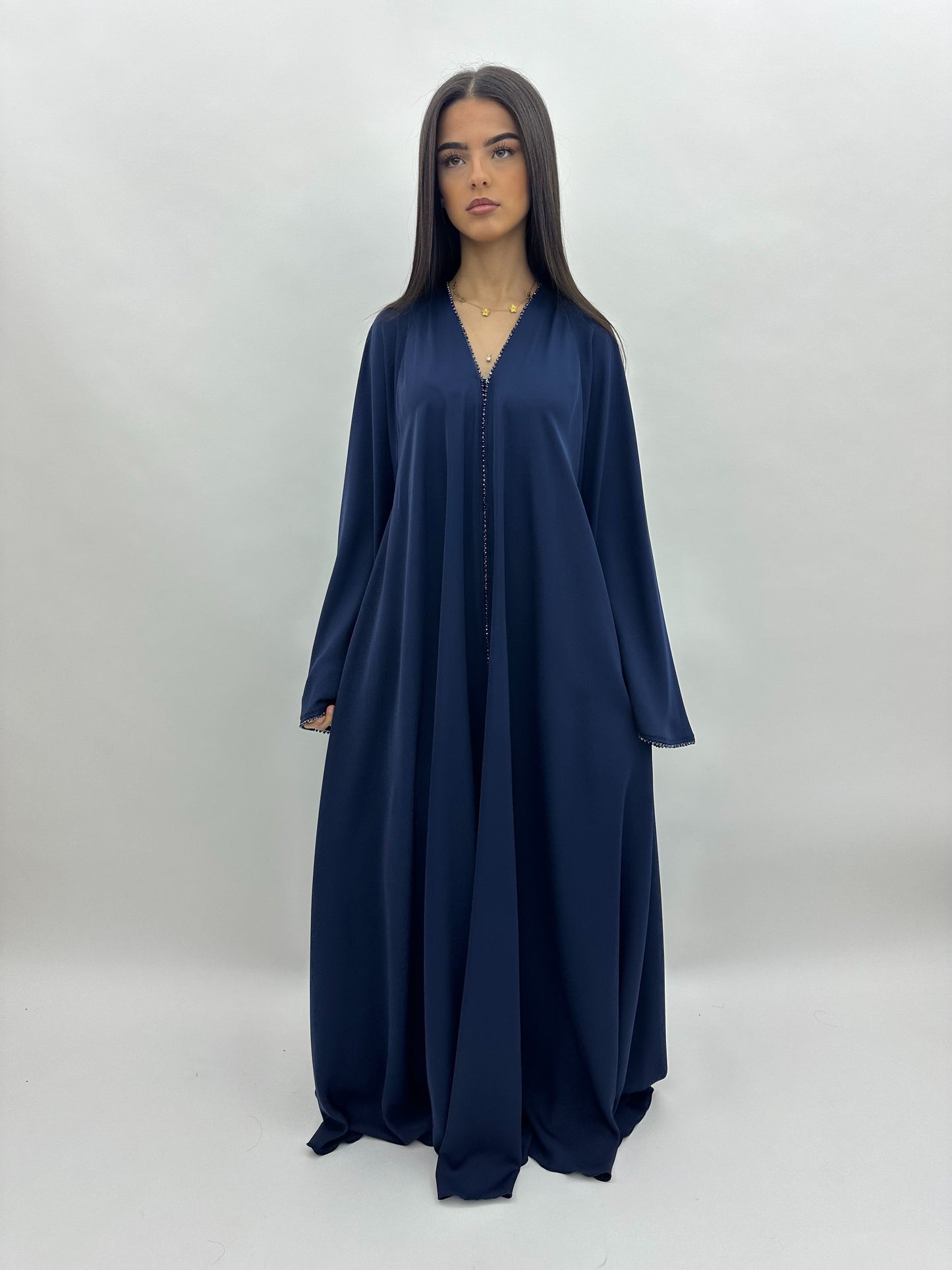 Abaya Dubai Safia -  bleu MaraAbaya