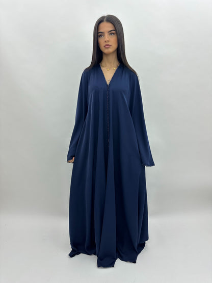 Abaya Dubai Safia -  bleu MaraAbaya