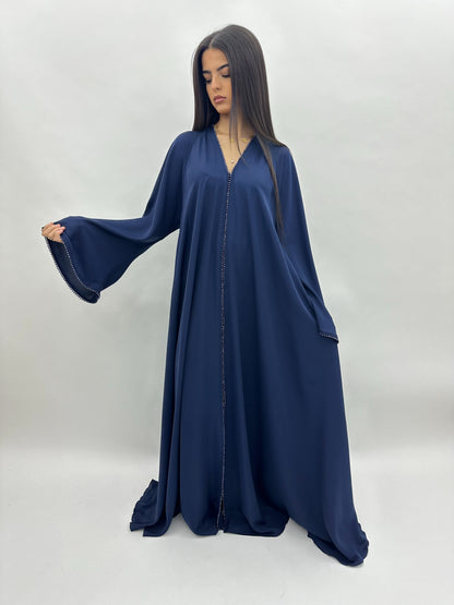 Abaya Dubai Safia -  bleu MaraAbaya