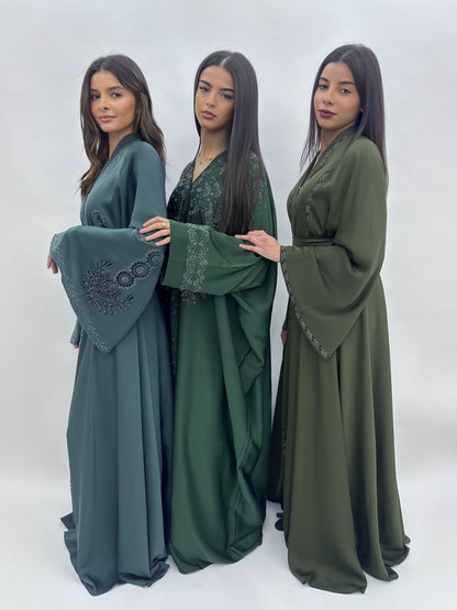 Abaya Dubai Zahra - kaki MaraAbaya