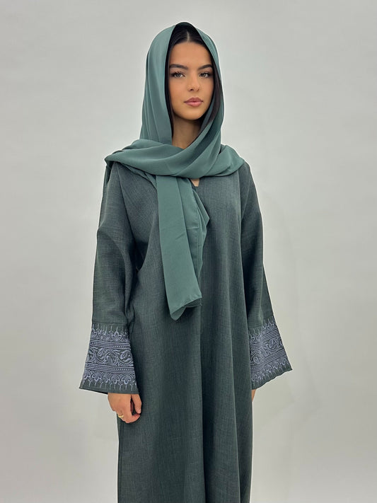 Abaya Sajda - Vert Sapin MaraAbaya