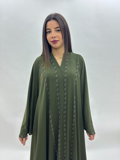 Abaya Dubai Zahra - kaki MaraAbaya