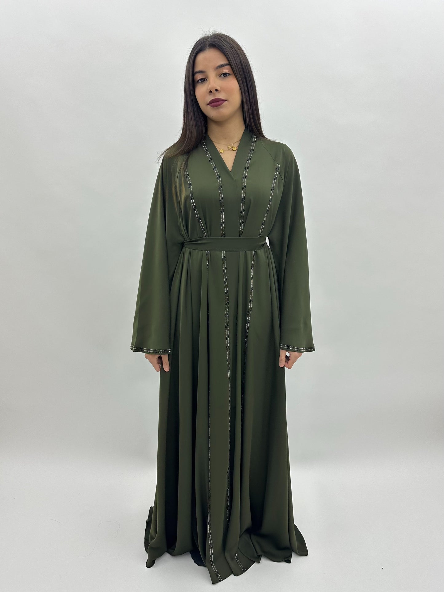 Abaya Dubai Zahra - kaki MaraAbaya
