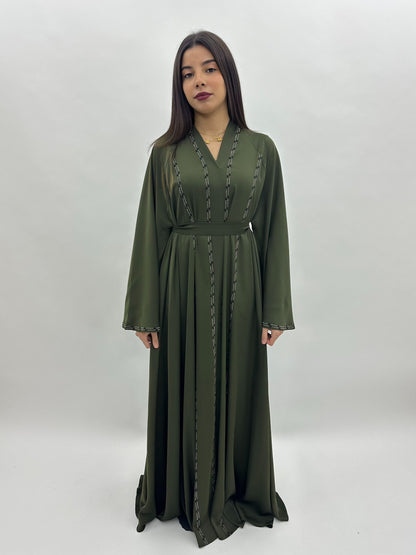 Abaya Dubai Zahra - kaki MaraAbaya