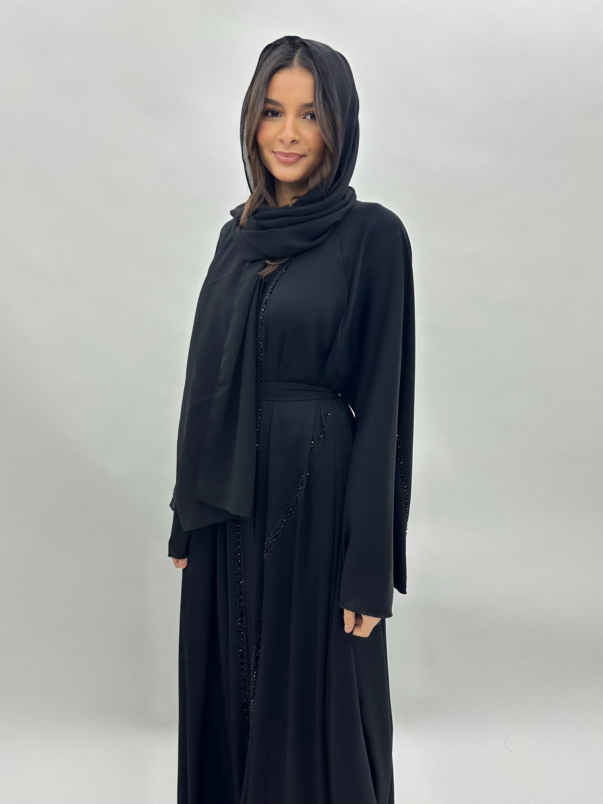 Abaya Dubai Yasmina - Noire MaraAbaya