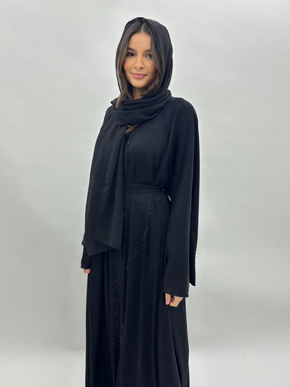 Abaya Dubai Yasmina - Noire MaraAbaya