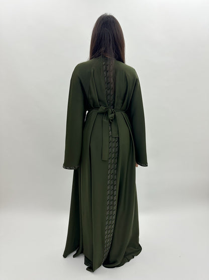 Abaya Dubai Zahra - kaki MaraAbaya