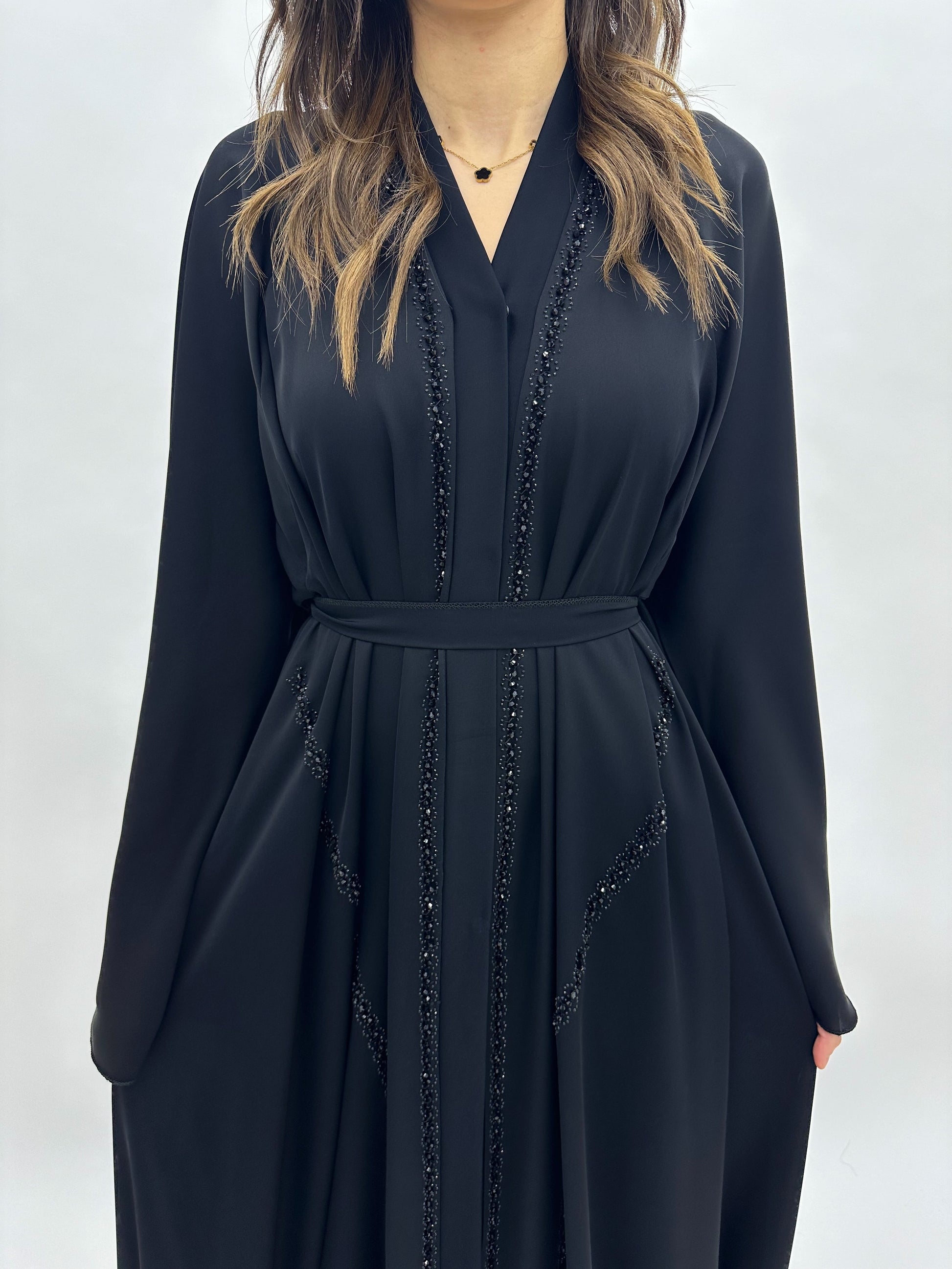 Abaya Dubai Yasmina - Noire MaraAbaya