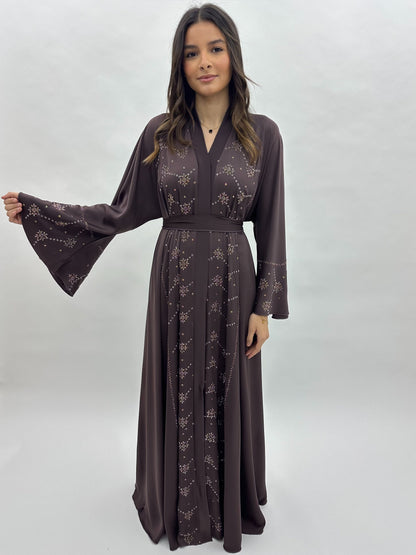 Abaya Rania - Marron MaraAbaya
