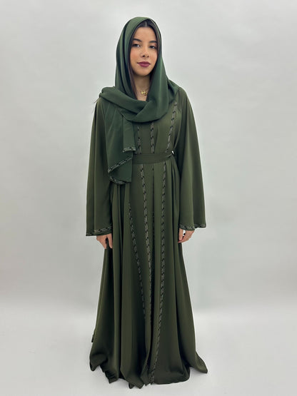 Abaya Dubai Zahra - kaki MaraAbaya