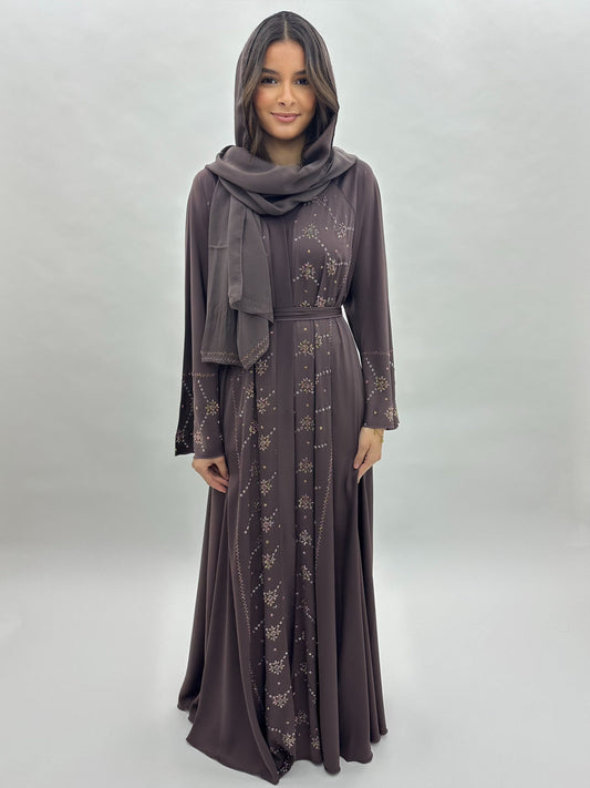 Abaya Rania - Marron MaraAbaya