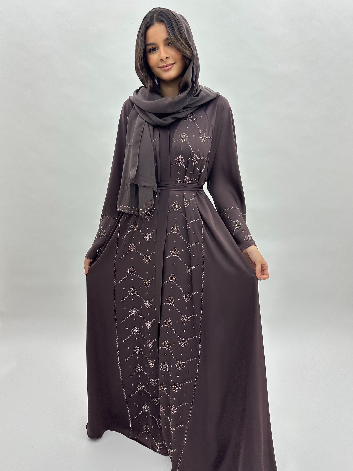 Abaya Rania - Marron MaraAbaya