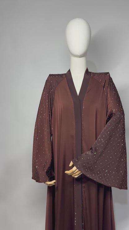 Abaya Dubai Noora - Marron